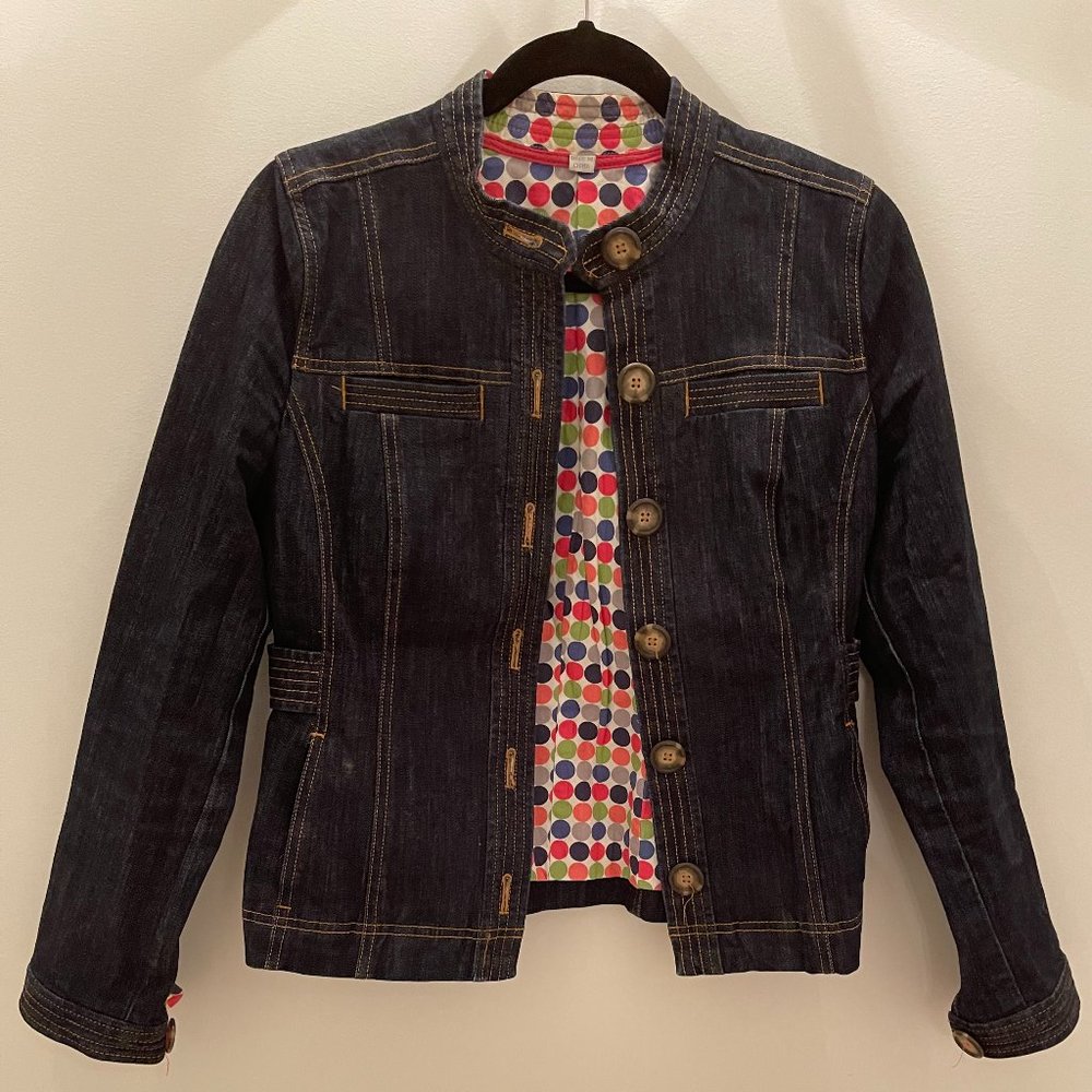 Boden "Photographer" Fitted Denim Jacket Sz. 2